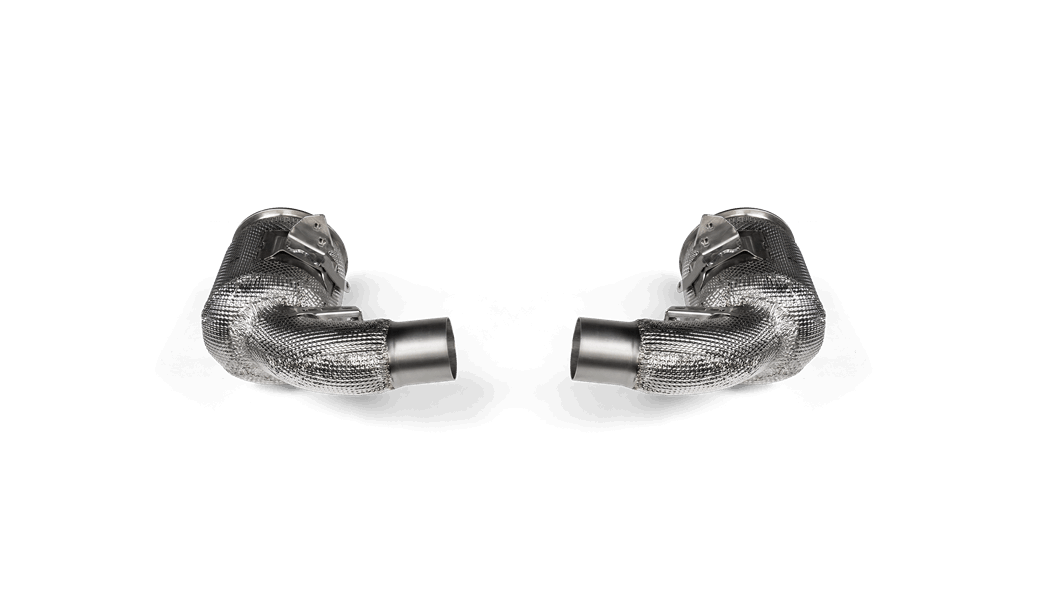 AKRAPOVIC L-PO/SS/4 Link Pipe Set with Cat (SS) for PORSCHE 911 Turbo / Turbo S / Cabriolet / Sport Classic (992) 2020-2024 Photo-0