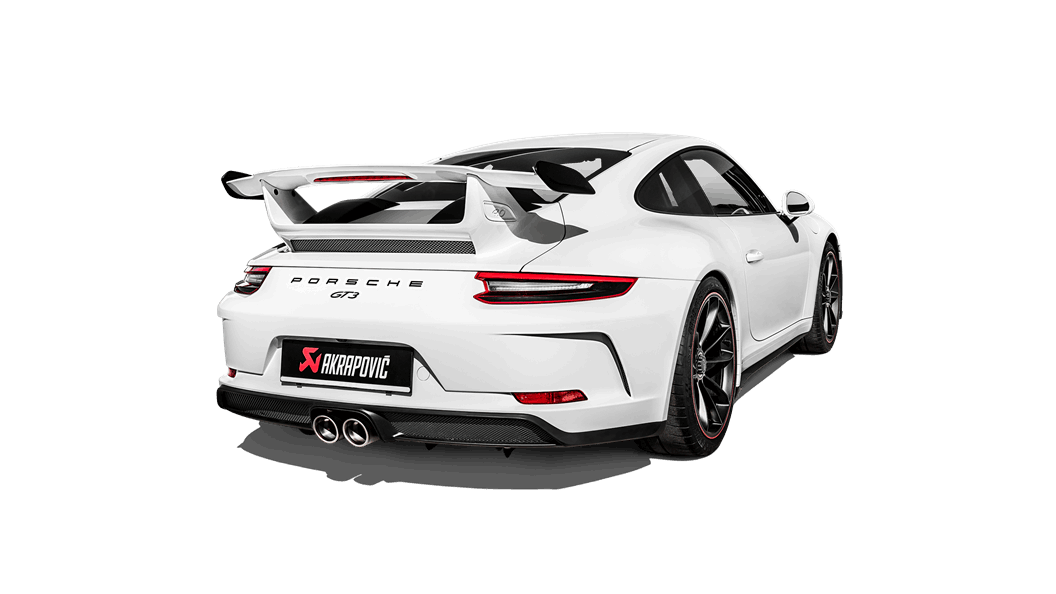 AKRAPOVIC S-PO/TI/10H Slip-On Line (Titanium) PORSCHE 911 GT3 (991.2) 2018-2019 ECE Type Approval Photo-2
