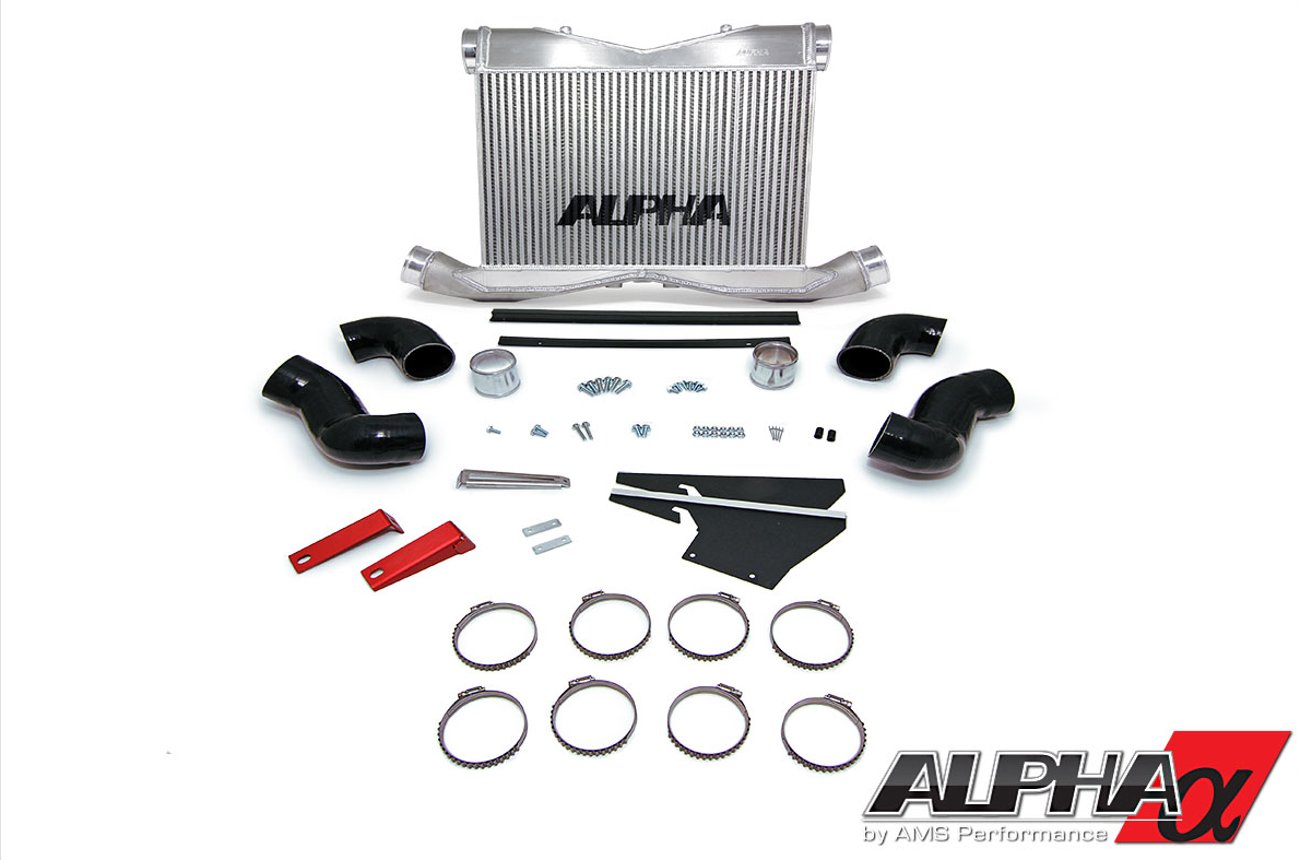 AMS ALP.07.09.0008-1 Race Front Mount Intercooler Upgrade NISSAN R35 GT-R 2009-2011 Models (With Logo) Photo-0