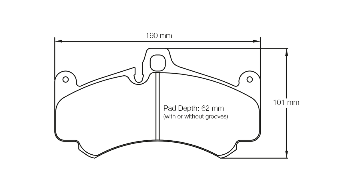 PAGID 8004-RST3 Front Brake Pads for PORSCHE 997 GT3 Cup (19 mm thick pads) Photo-0