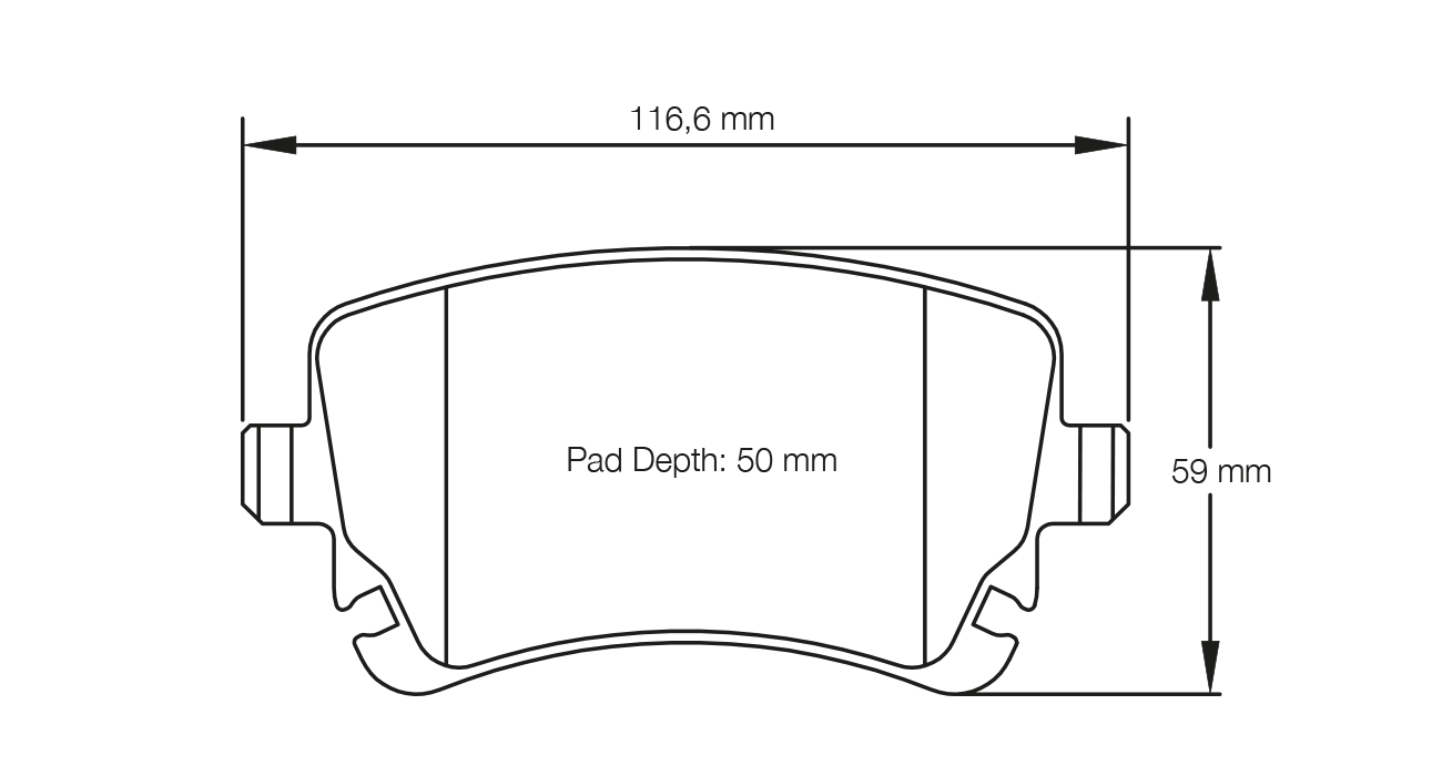 PAGID 8039-RSL19 Rear brake pads RSL19 AUDI RS5 (8TR) / RS6 (C7) / S5 (disc Ø 345 mm) Photo-0