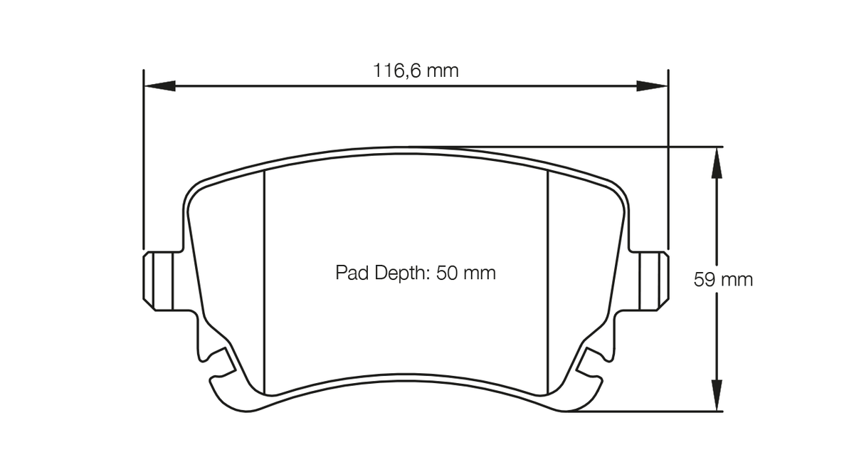PAGID 8039-RSC1 Rear Brake Pads for AUDI RS5 (8TR) / RS6 (C7) / S5 (disc Ø 345 mm) Photo-0