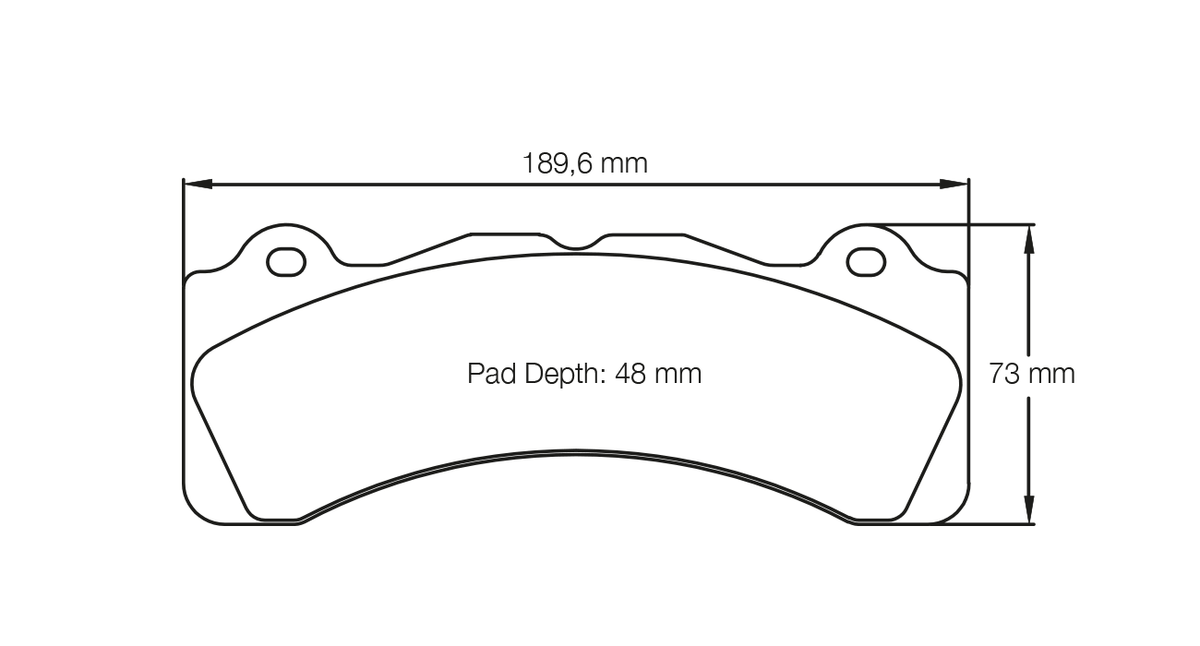 PAGID 8061-RSL29 Brake Pads for Brembo XA5.71.M2 6 piston D48 (caliper family M) Photo-0