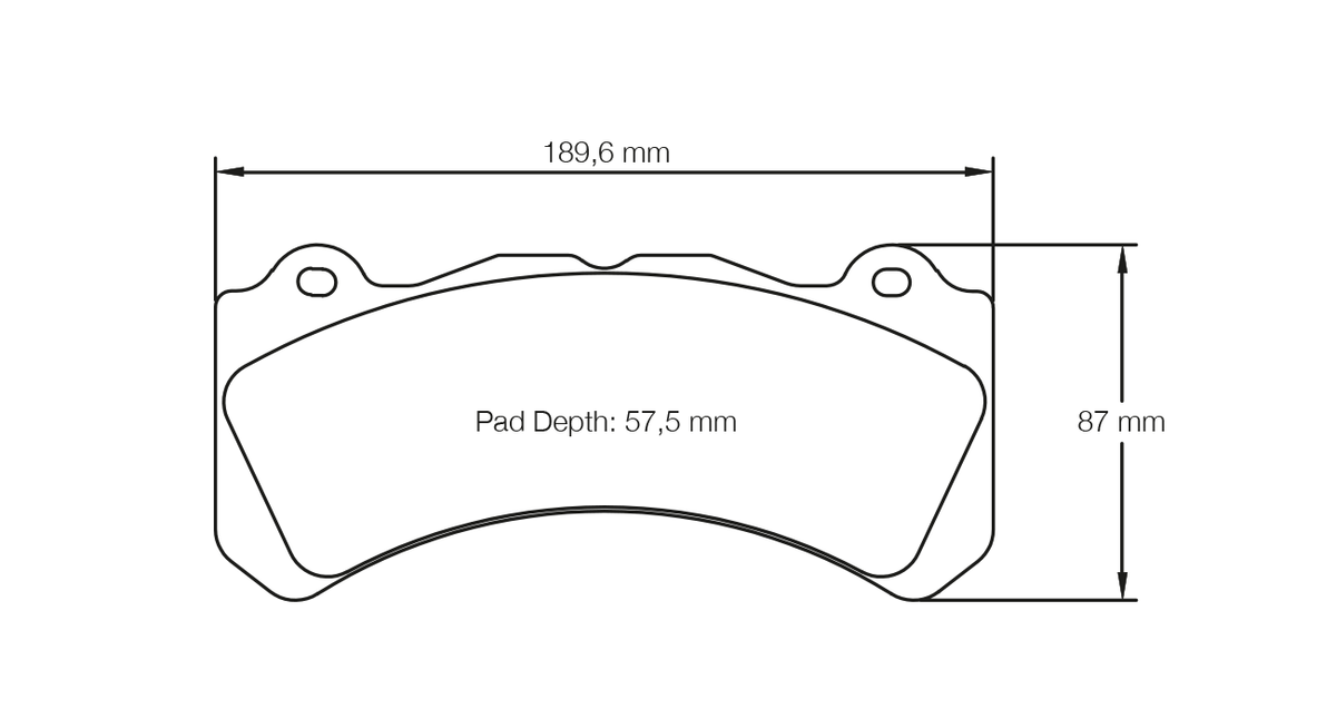PAGID 8062-RSL1 Brake Pads for Brembo XA5.71.L2 6 piston D57.5 (caliper family J, N) Photo-0
