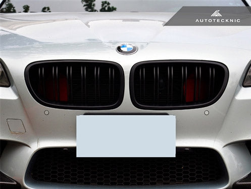 AUTOTECKNIC BM-0067-DS-GB Dual-Slats Glazing Black Front Grilles - F10 5-Series Photo-2