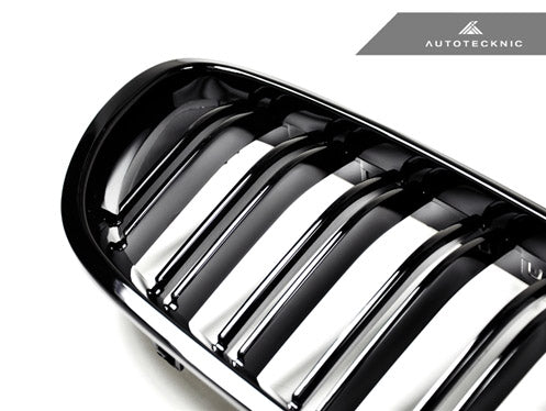 AUTOTECKNIC BM-0067-DS-GB Dual-Slats Glazing Black Front Grilles - F10 5-Series Photo-1
