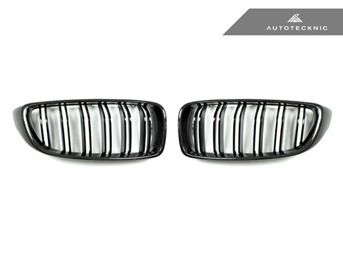 AUTOTECKNIC BM-0175-DS-CFCarbon Fiber Front Grilles - F32 / F36 4-Series | F80 M3 | F82 M4 Photo-1 