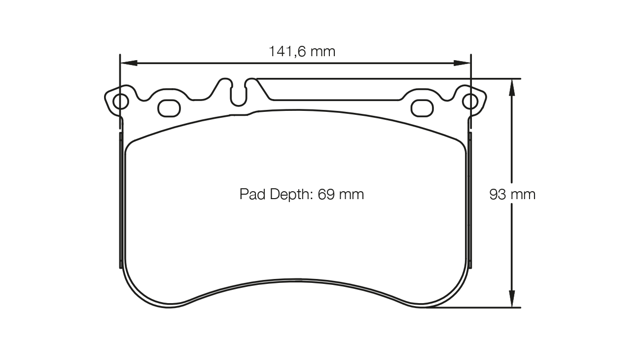 PAGID 8188-RSL29 Front Brake Pads for MERCEDES-BENZ A 45 AMG (W176) / CLA 45 AMG / SLK 55 AMG (R172) Iron Brakes Photo-0