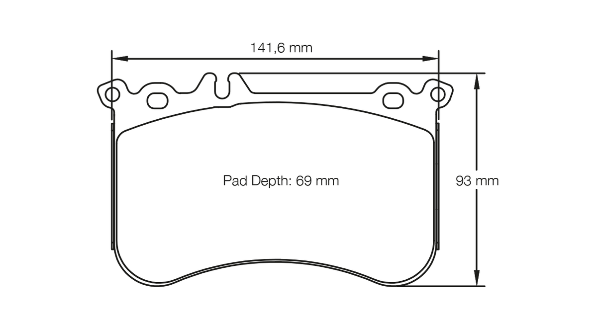 PAGID 8188-RSL29 Front Brake Pads for MERCEDES-BENZ A 45 AMG (W176) / CLA 45 AMG / SLK 55 AMG (R172) Iron Brakes Photo-0
