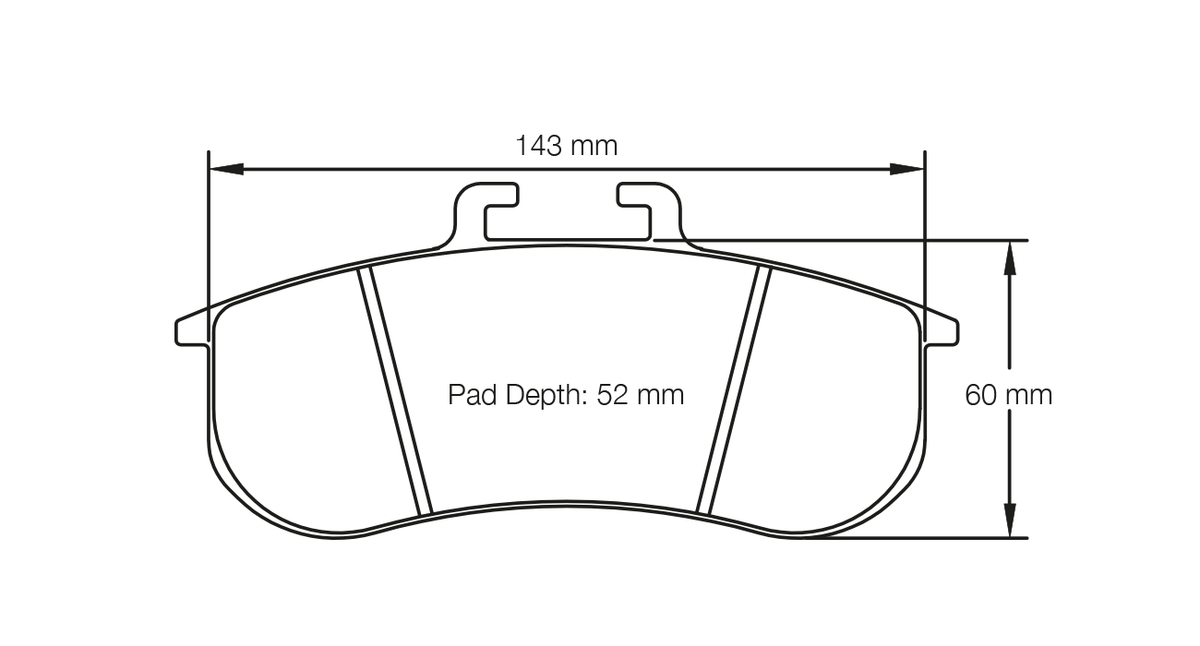 PAGID 8197-RSL29 Front Brake Pads for BMW M235i Racing / PFC ZR27 4 piston Photo-1