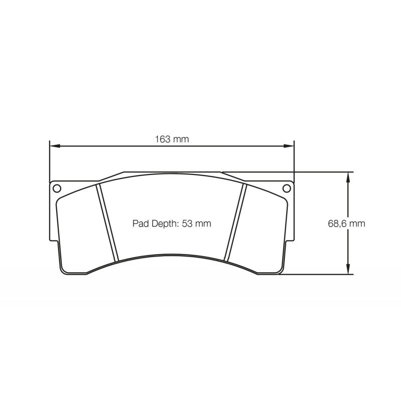 PAGID 8222-RSL29 Brake Pads RSL29 for AP Racing CP6210 D54 / CP6230 D54 / CP6269 / CP9665 D60 Photo-0