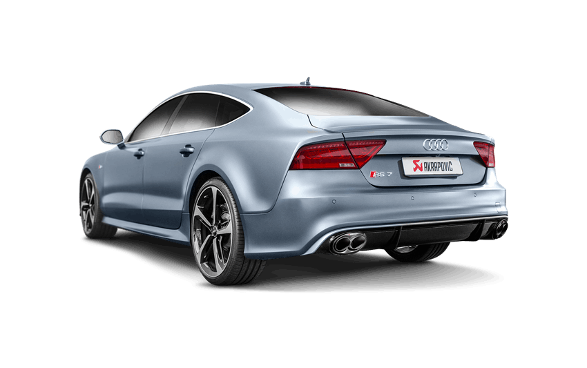 AKRAPOVIC S-AU/TI/4H Evolution Line (Titanium) for AUDI RS7 Sportback (C7) 2014-2018 ECE Type Approval Photo-3