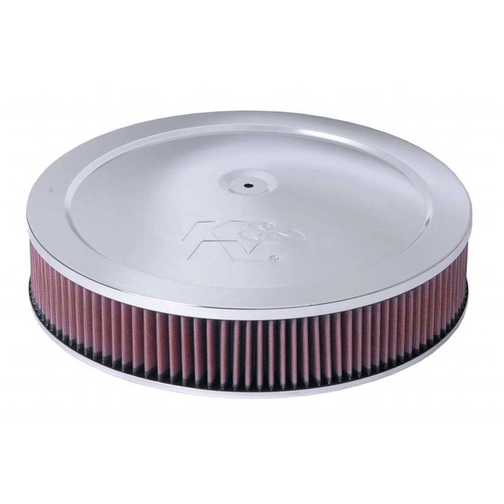 K&N 60-1264 Round Air Filter Assembly 5-1/8"FLG 14"DIA 4.62"H, W/VENT Photo-0