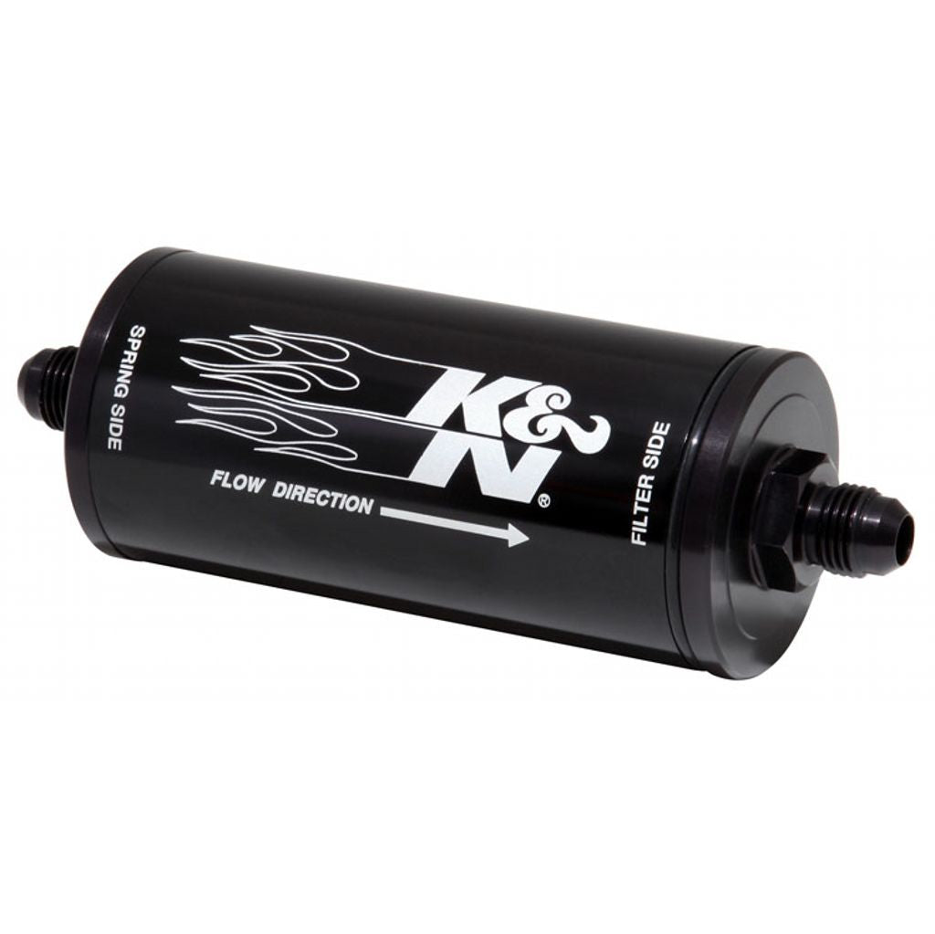 K&N 81-1000 Fuel/Oil Filter IN-LINE GAS Filter - 6AN-25 MICRON Photo-0