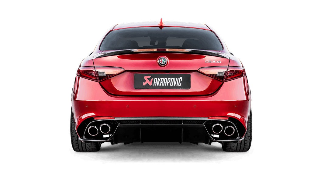 AKRAPOVIC S-AR/TI/7H Slip-On Line (Titanium) ALFA ROMEO Giulia Quadrifoglio 2018-2020 Photo-3