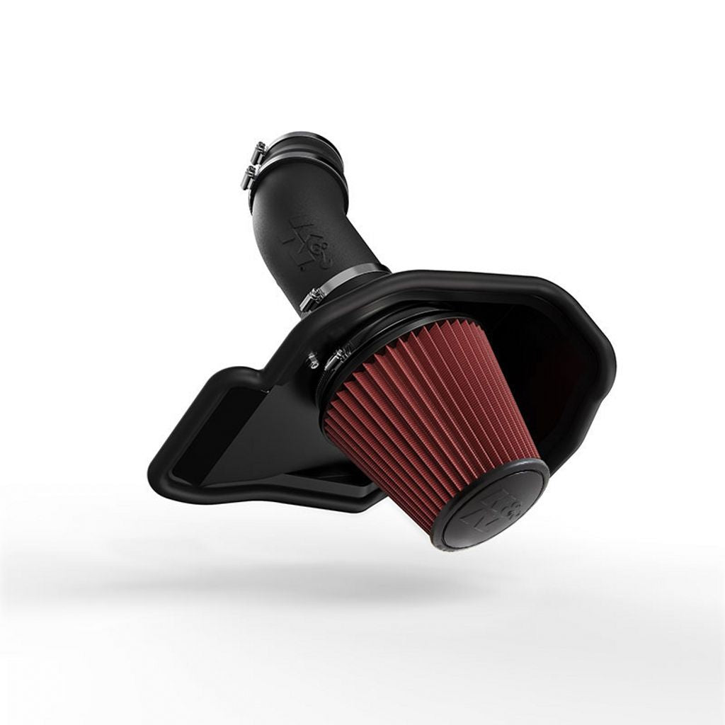 K&N 63-1565 Performance Air Intake System AIRCHARGER DODGE CHALLENGER V8-6.4L F/I, 2011-2017 Photo-0