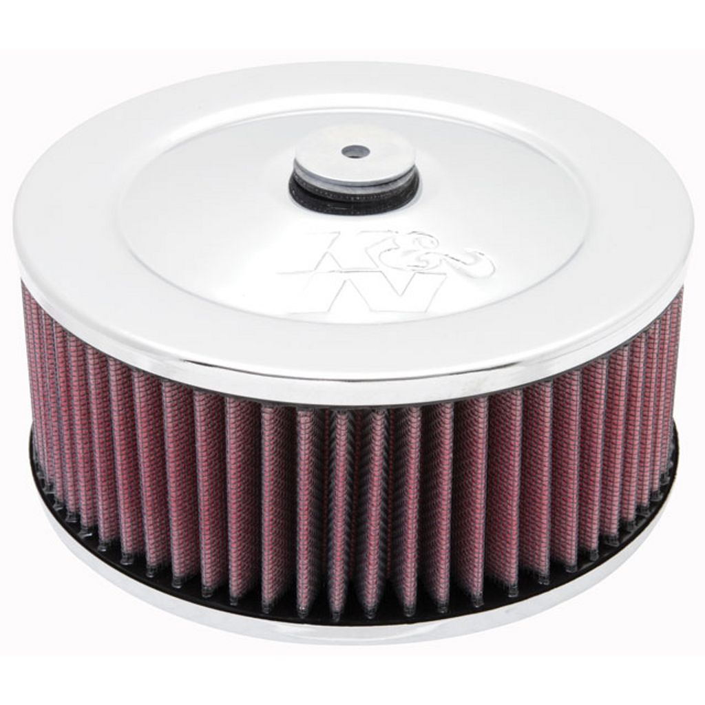K&N 60-1330 Round Air Filter Assembly 5-1/8"FLG 7"OD 4"H V/S - SHORT Photo-0