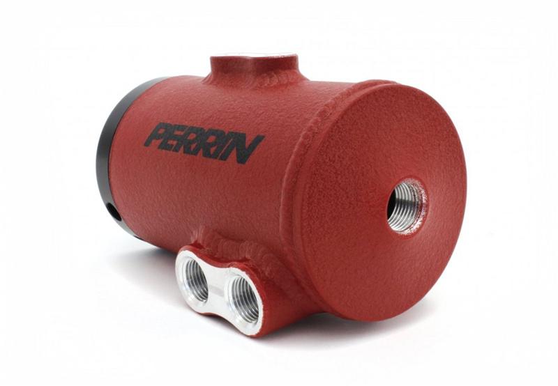 PERRIN PSP-ENG-606RD Air Oil Separator for SUBARU 08-14 WRX/08-15 STI TMIC Red Photo-0