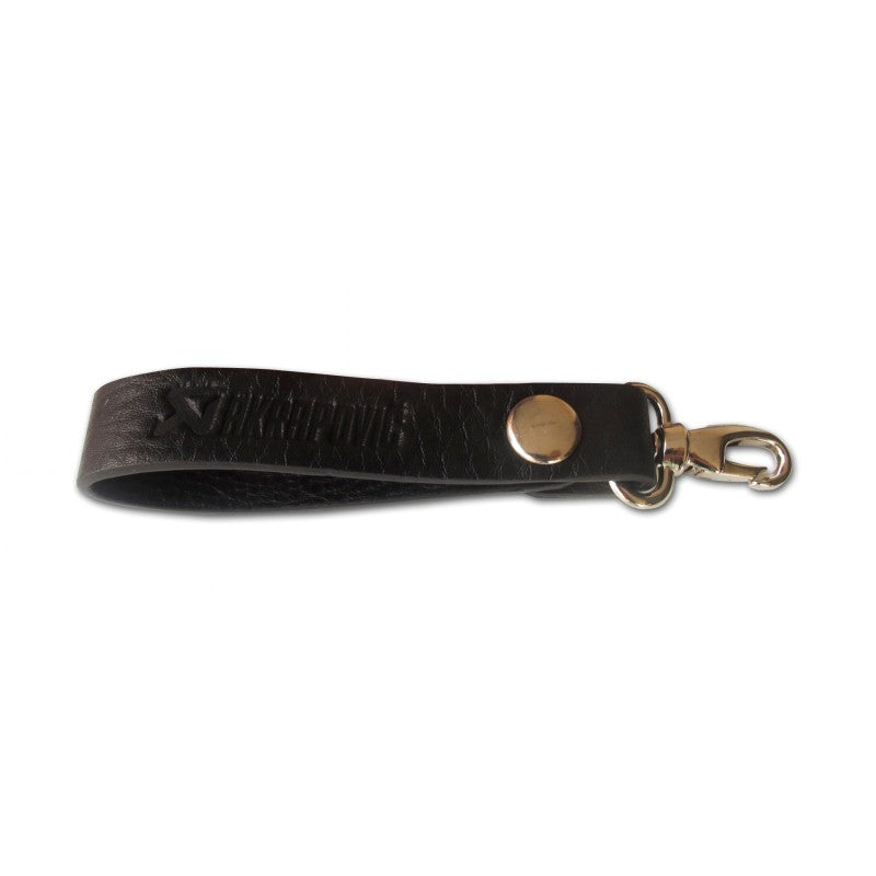 AKRAPOVIC 800965 Leather Loop Keychain - black Photo-0