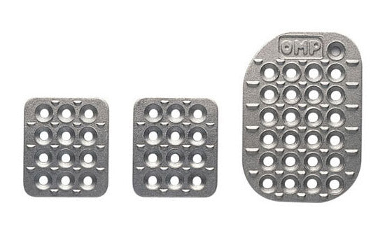 OMP OA0-1863 (OA/1863) Set of aluminum pedal pads (3 pcs.), Dimensions: 60x70 mm, 85x120 mm Photo-0