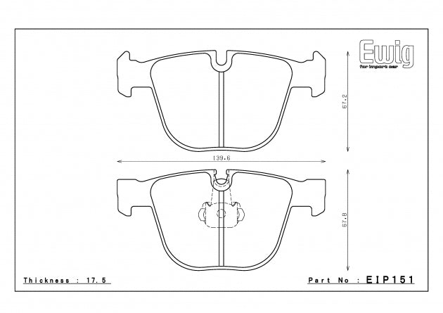 ENDLESS EIP151MA45BRear brake pads BMW M3 E92/E90/M5 E60/M6 E63/E64/X6 E72 Active Hyb Photo-0