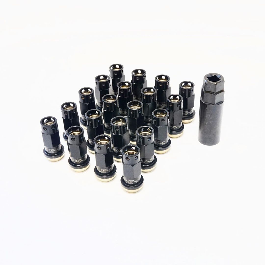 MUTEKI 32946B Lug nuts kit SR45-S 12X1.50 45mm BLACK FINISH W/YZP WASHERS Photo-0