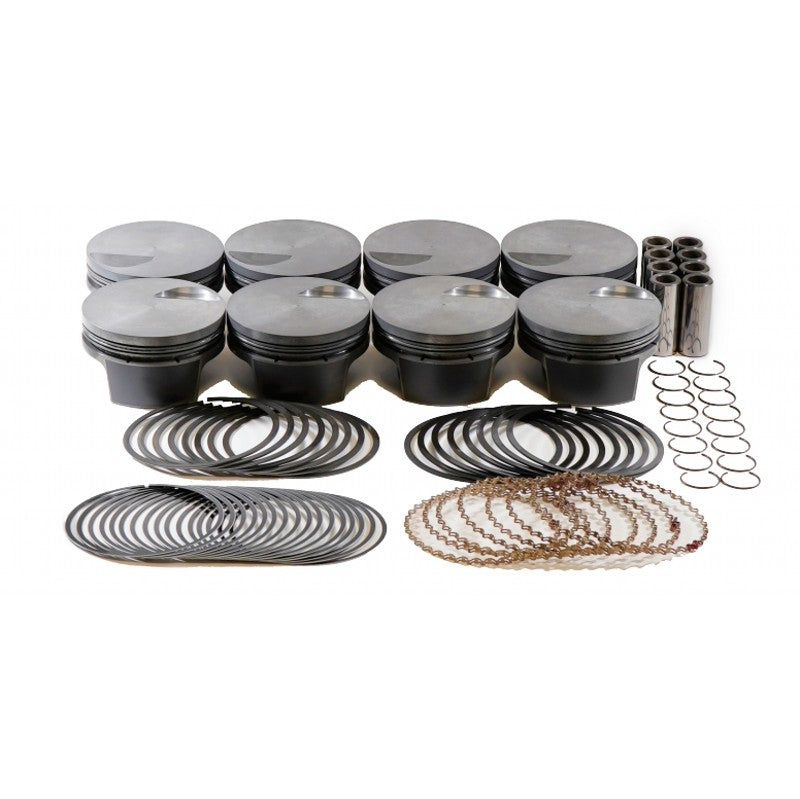 MAHLE 930077100T Piston Kit with TBC (509cid 4.500 x 1.645CH, 4.000stroke, 6.135rod, 0.990pin, -3.0cc, 661g, 8.9CR, 4032) for CHEVROLET Big Block Photo-0
