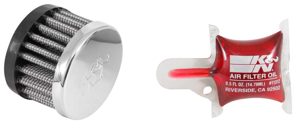 K&N 62-1220 Vent Air Filter/Breather1"PUSH ON FLNG 2"D 1-1/2" H Photo-0