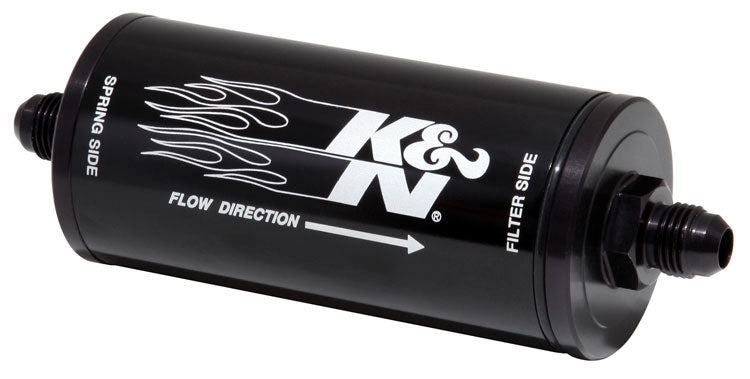 K&N 81-1000 Fuel/Oil Filter IN-LINE GAS Filter - 6AN-25 MICRON Photo-0