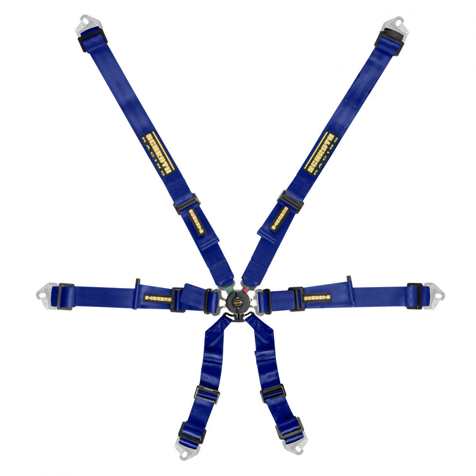 SCHROTH 94530A-1 Seat Belt Flexi 6-point 2“ (50 mm) 2x2 Blue FIA 8853-2016 Photo-0