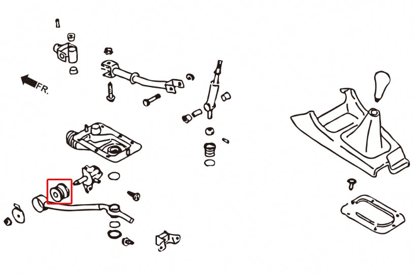 HARDRACE 7123 SHIFTER BUSHINGS 2PCS/SETIMPREZA GD/GRB 6MT Photo-1