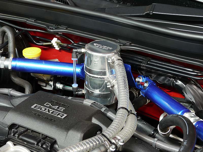 CUSCO 965 010 A Seperator oil catch tank (0.45 liter tank) for TOYOTA GT86/GR86, SUBARU BRZ Photo-0
