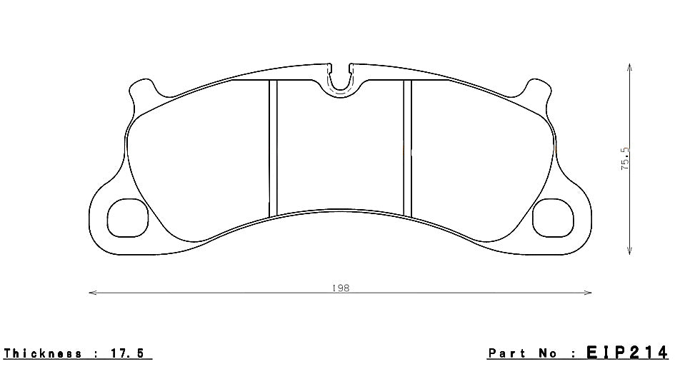 ENDLESS EIP214MX72 Front brake pads PORSCHE 3.8 CARRERA S/4S Photo-0