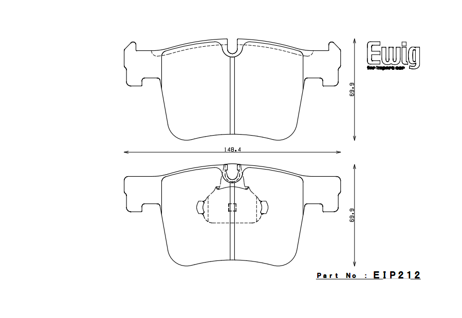 ENDLESS EIP212ME20 Front brake pads BMW F30/F31 Photo-0