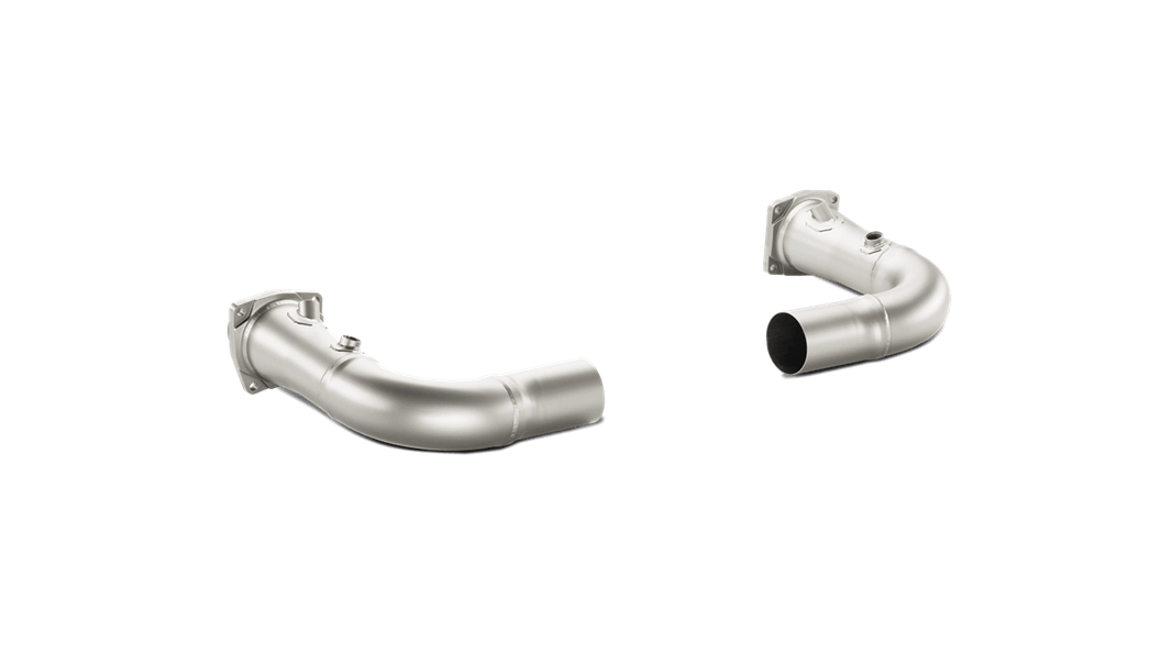 AKRAPOVIC L-PO991T/2 Link-Pipe Set w/o Cat (Titanium) PORSCHE 911 Turbo/Turbo S (991) 2014-2015 W/O Approval Photo-0