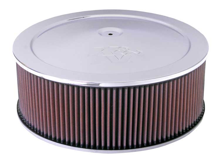 K&N 60-1270 Round Air Filter Assembly 5-1/8"FLG 14"DIA 6.62"H, W/VENT Photo-0