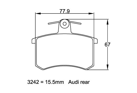 PAGID 3242-RSH42 Brake Pads Photo-1