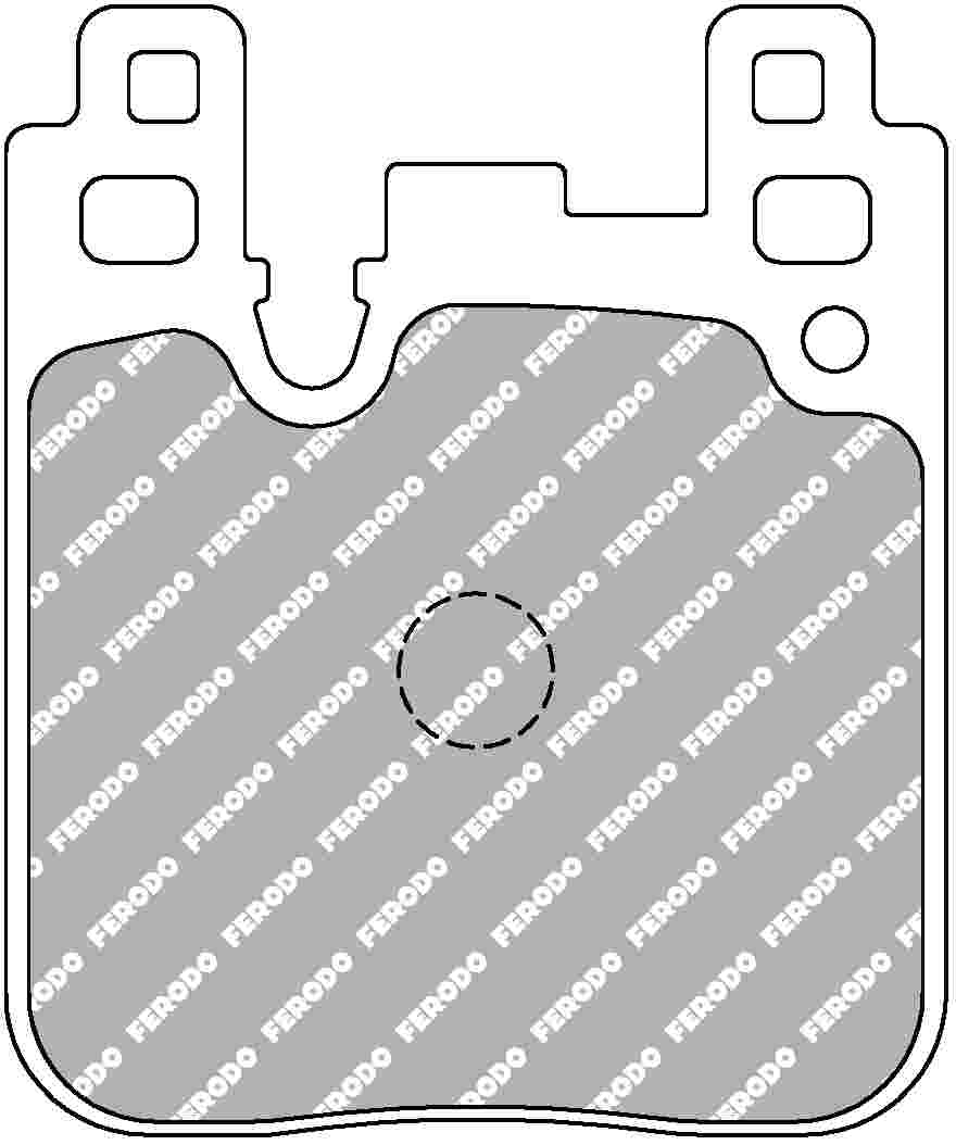FERODO FCP4663H Rear Brake Pads DS2500 for BMW M2 (F87) / M3 (F80) / M4 (F82) Photo-0
