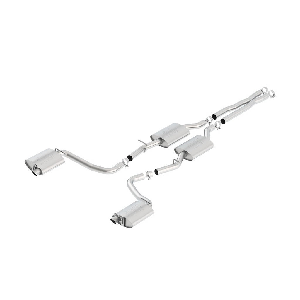 BORLA 140637 Cat-Back Exhaust System, 300C / Charger R / T V8-5.7L RWD, Nozzle # 44, 2015, ATAK Sound Photo-0