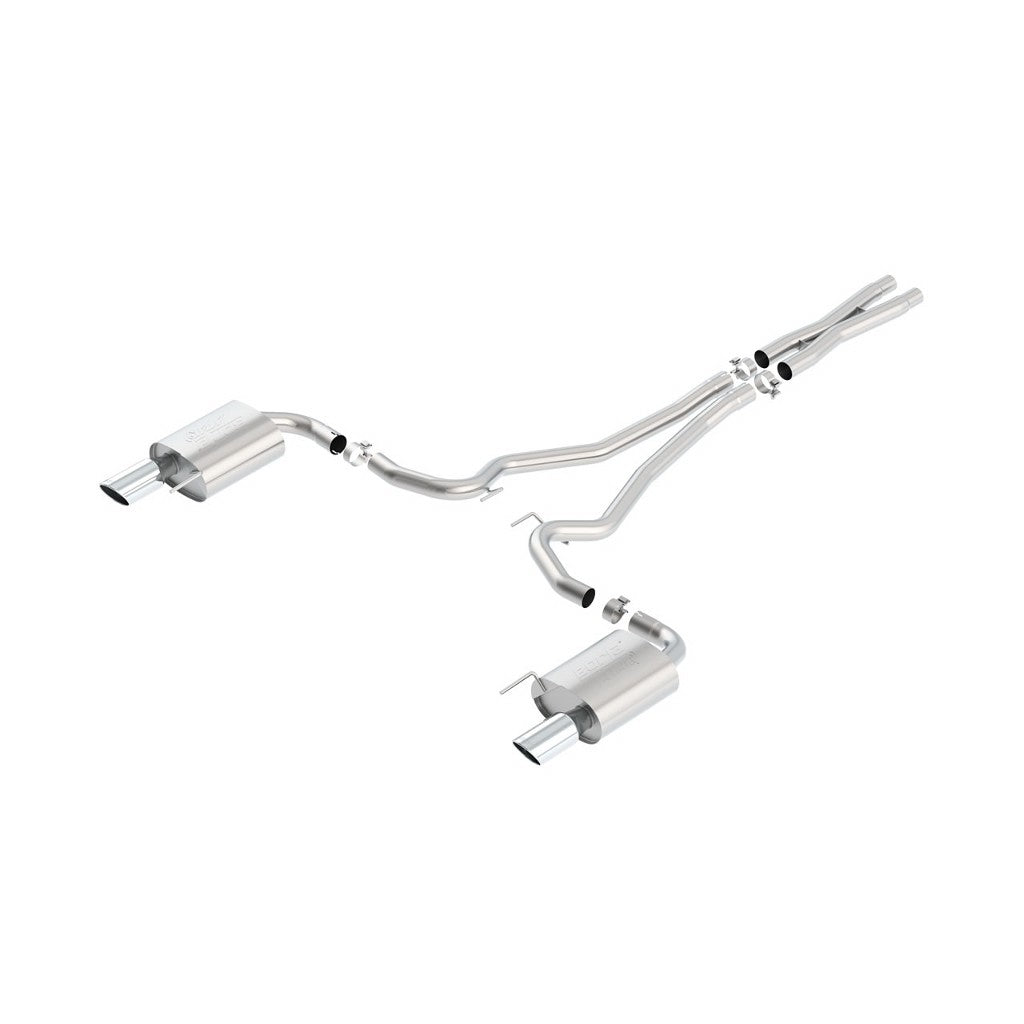 BORLA 140591 Cat Back Exhaust System, Mustang GT V8-5.0L, Tip №36, 2015-16, sound ATAK Photo-0