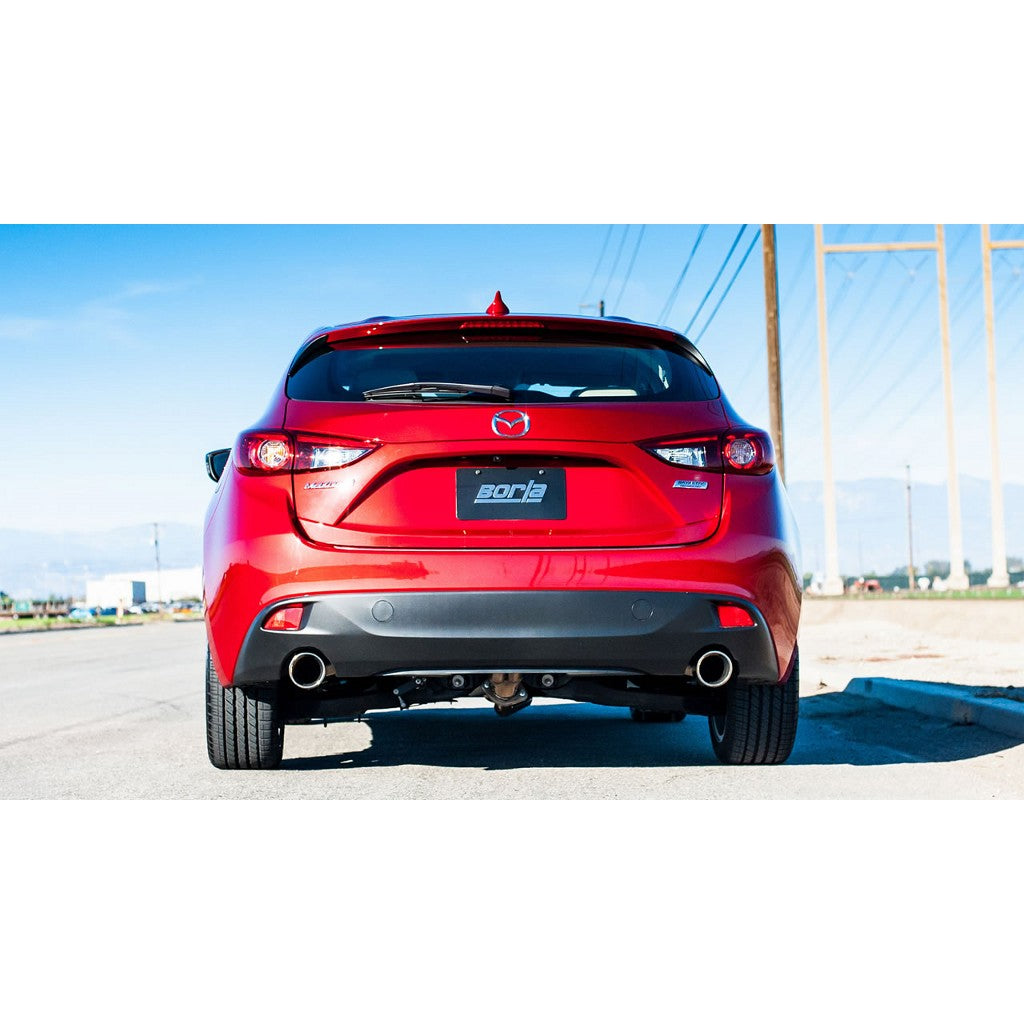 BORLA 11918 Rear Section, MAZDA 3 2.0 / 2.5L Tip №35, 2014-16, sound S-Type Photo-1