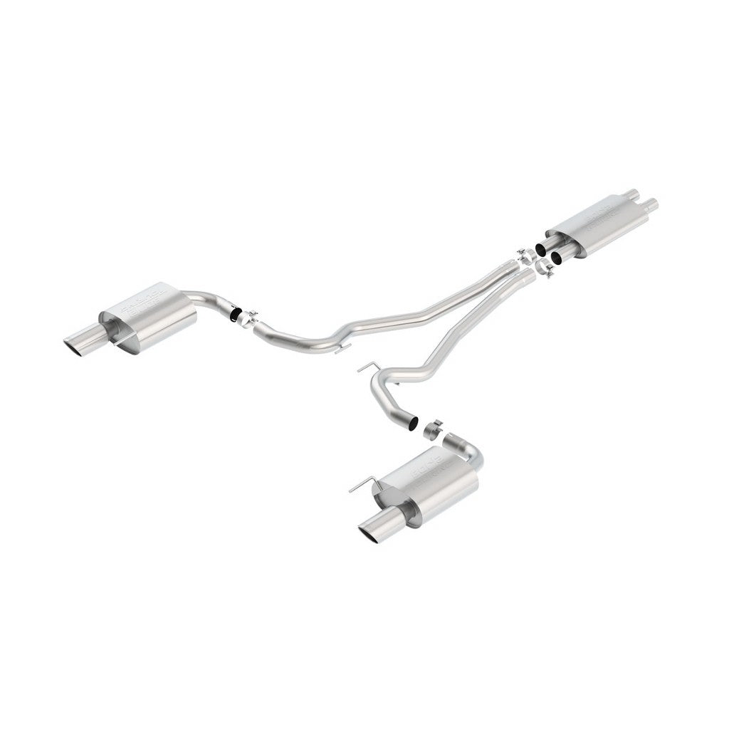 BORLA 140589 Cat Back Exhaust System, Mustang GT V8-5.0L, Tip №36, 2015-16, sound Touring Photo-0