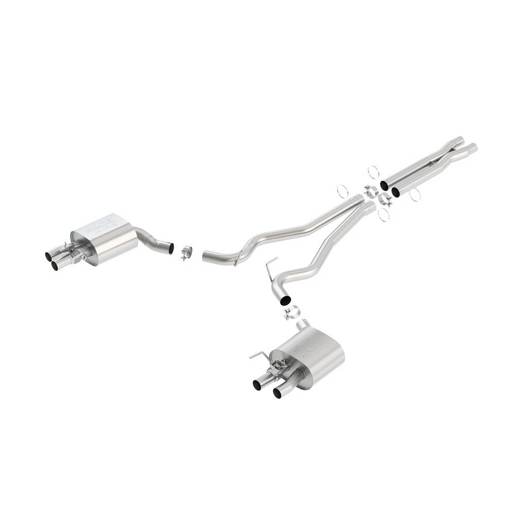 BORLA 140684 Cat Back Exhaust System, Mustang Shelby GT350 V8-5.2L, Tip №44, 2015-16, sound ATAK Photo-0