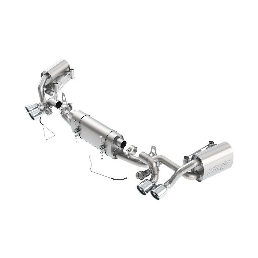 BORLA 140523 Cat Back Exhaust System, 991 4S 3.8L RWD / AWD Tip №18, 2013-16, sound ATAK Photo-0