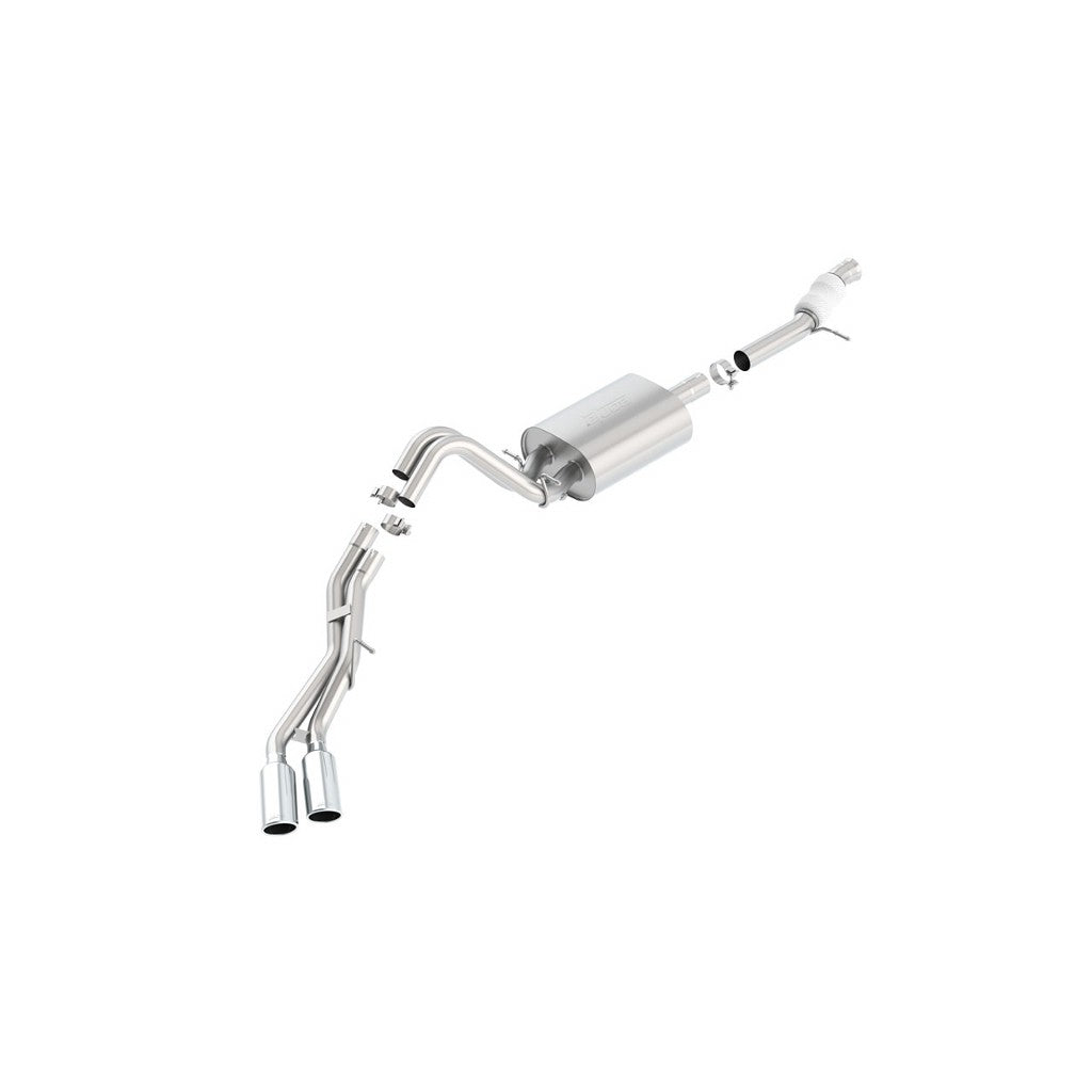 BORLA 140568 Cat Back Exhaust System, Yukon 5.3L Tip №18, 2015-16, sound Touring Photo-0