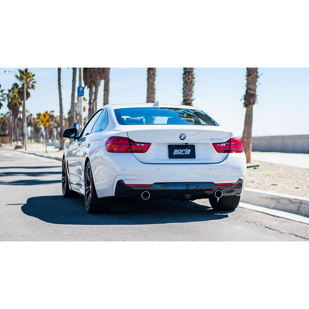 BORLA 140579 Cat Back Exhaust System, 35i / xi (F30 / F34) L6-3.0L (turbo) N55, 2012-16, sound S-Type Photo-1