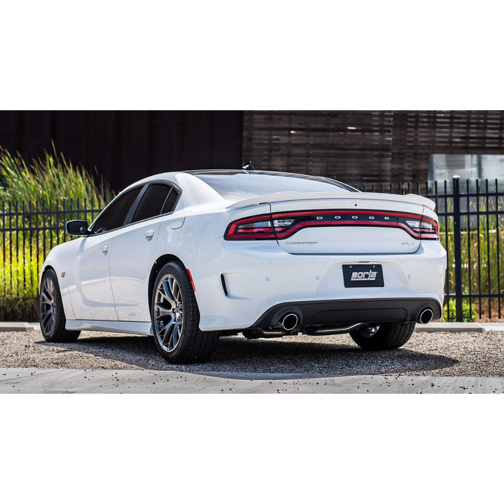 BORLA 140675 Cat Back Exhaust System, Charger SRT®392/ Scat Pack V8-6.4L RWD With imitation MDS, Tip №44, 2015-16, sound ATAK Photo-1