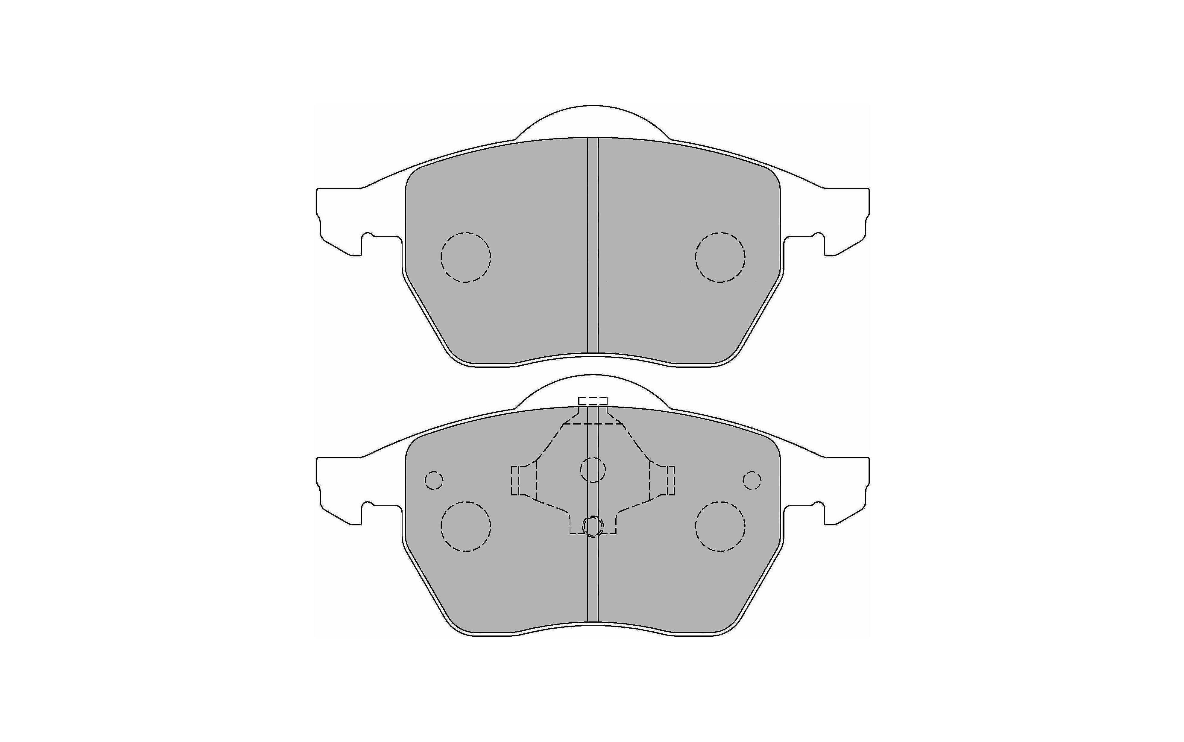 FERODO FCP590W Front Brake Pads DS1.11 for AUDI A4 (B5) / A6 (C4) Photo-0