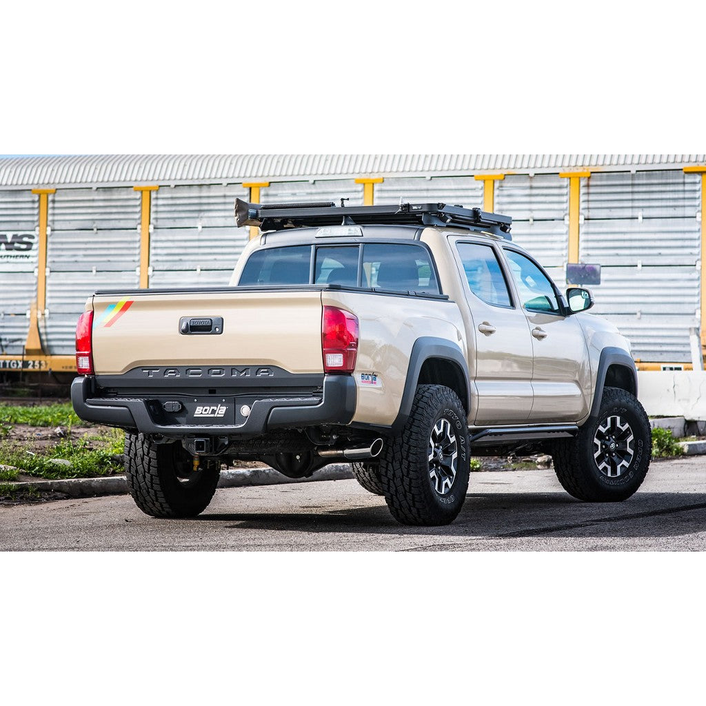 BORLA 140680 Cat Back Exhaust System, Tacoma 3.5L Crew Cab Short Bed Tip №36, 2016, sound S-Type Photo-1