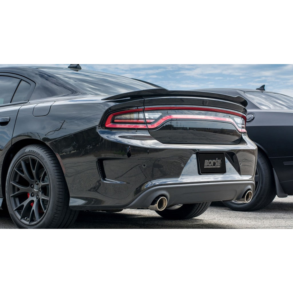 BORLA 140667 Cat Back Exhaust System, Charger SRT® Hellcat V8-6.2L SC RWDWith the system MDS, Tip №44, 2015-16, sound ATAK Photo-1